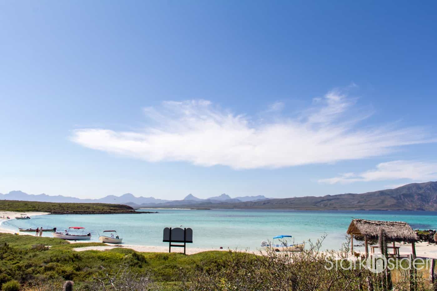 Loreto Bay, Baja California Sur - turquoise waters of the Sea of Cortez with Sierra de la Giganta mountains